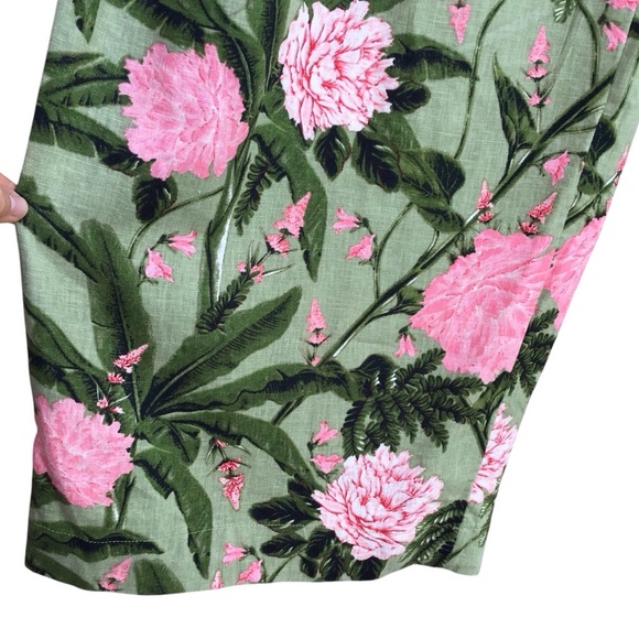 Aguabendita X Target Boho Peony Print Linen Blend Wide Leg Pants Size La…NEW - Picture 6 of 8